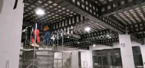 怒江一商场梁，楼板碳纤维加固施工